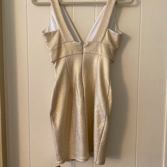 Gold shimmer cocktail dress - Picture 2 of 2